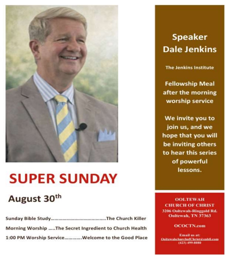 Super Sunday event flyer